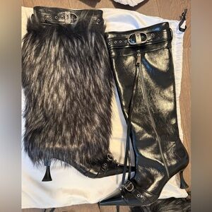 Brand new! JW PEI Nico Faux Fur Studded Boot (fur removable)